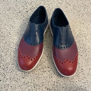 Red and Blue slip-on Athletic Shoes